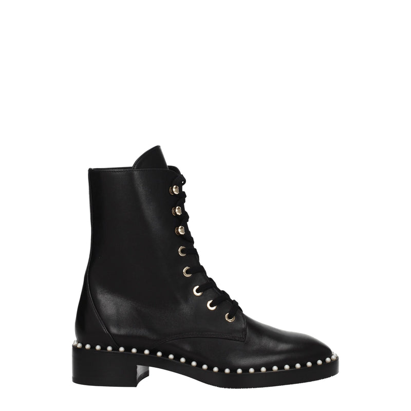 Black Leather Ankle Boots