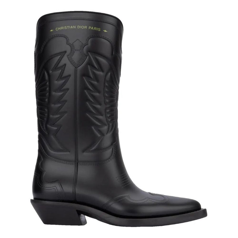 Black Leather Boot-Dior-LabelTerrace.com