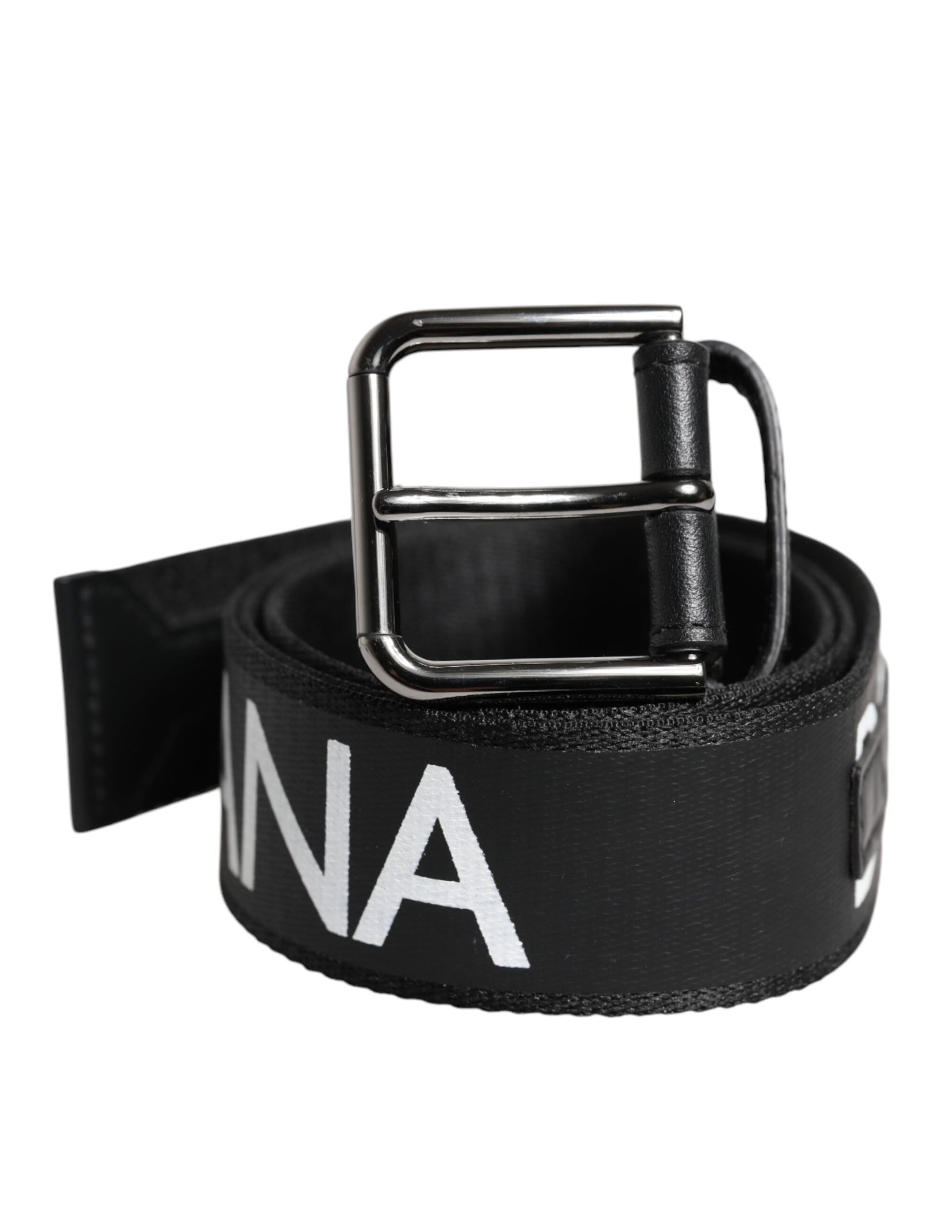 Black Leather Classic Metal Logo Buckle Belt-Dolce & Gabbana-LabelTerrace.com