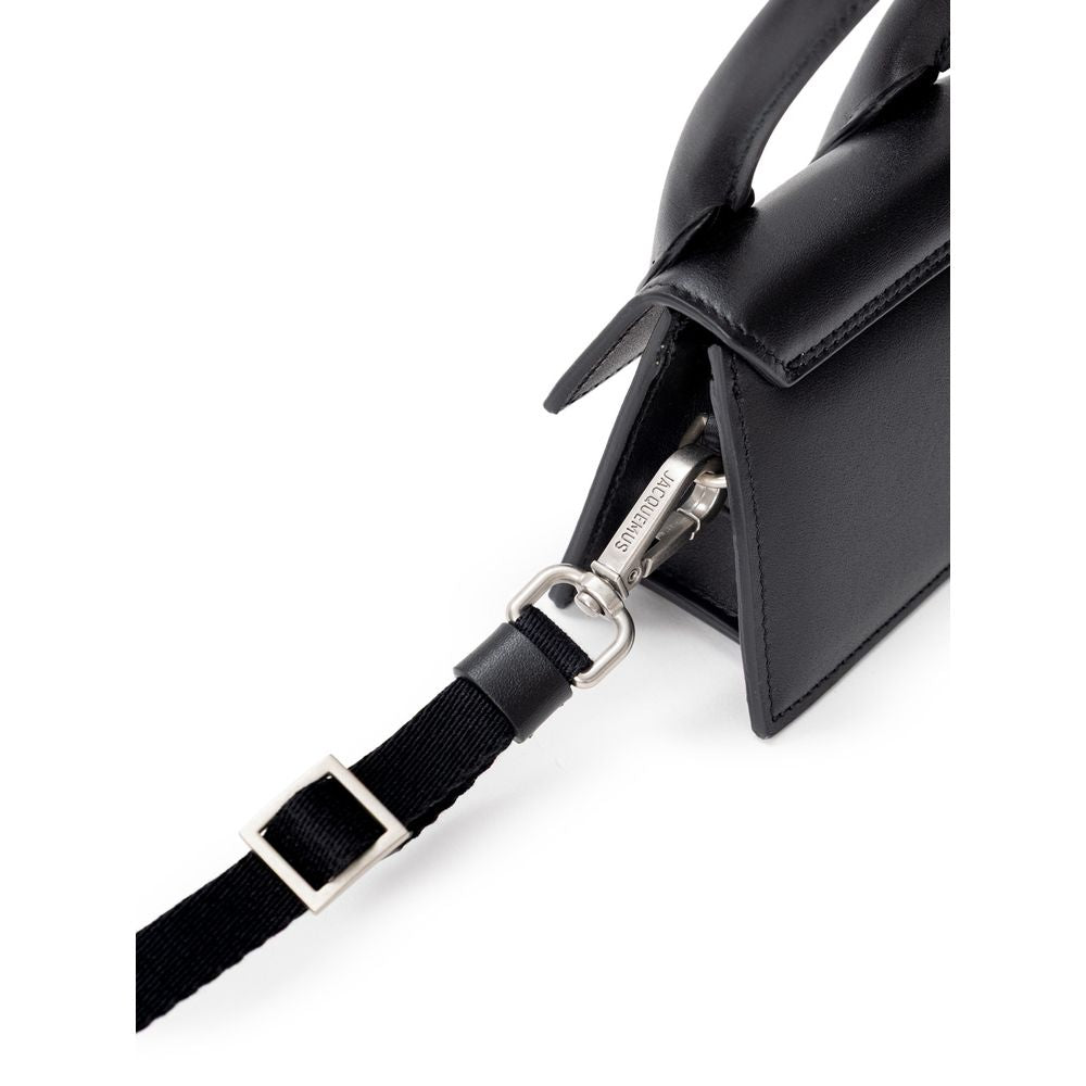 Black Leather Handbag-Jacquemus-LabelTerrace.com
