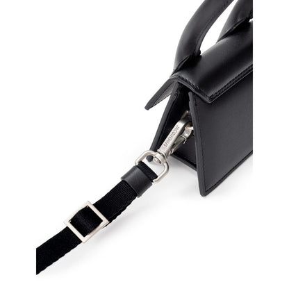 Black Leather Handbag-Jacquemus-LabelTerrace.com