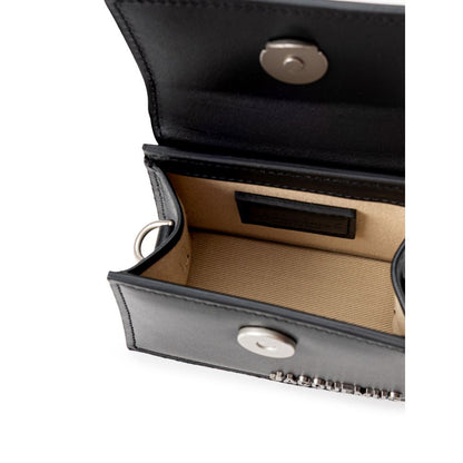 Black Leather Handbag-Jacquemus-LabelTerrace.com