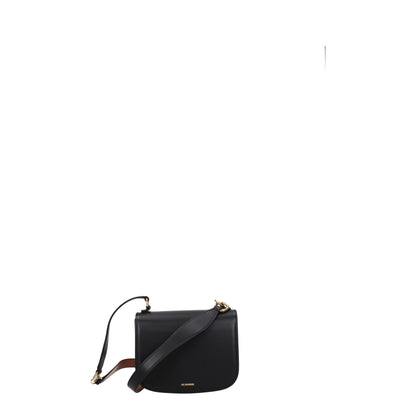 Black Leather Handbag-Jil Sander-LabelTerrace.com