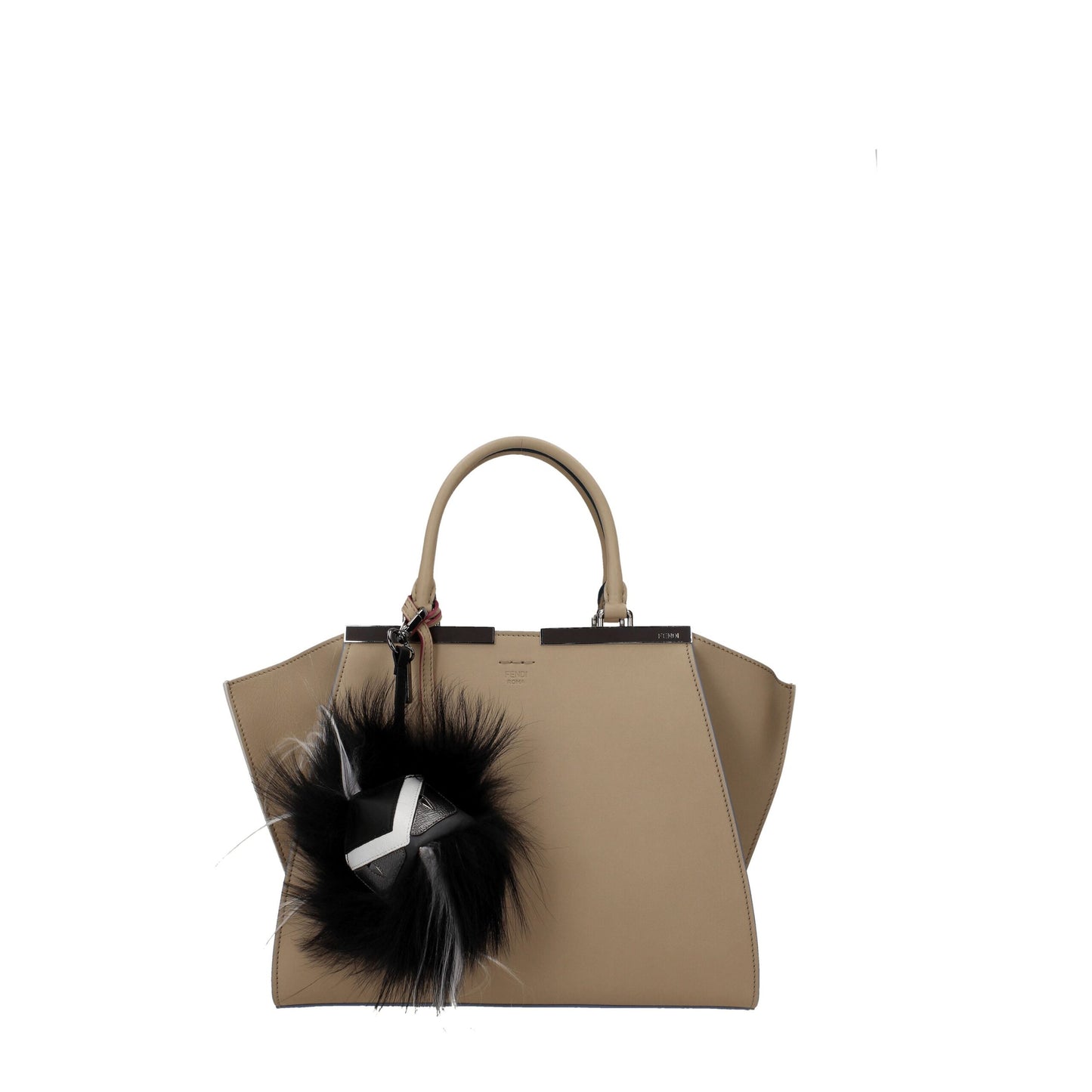 Black Leather Keychains-Fendi-LabelTerrace.com