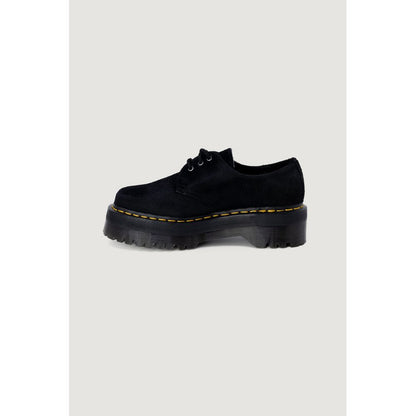Black Leather Lace-Up Boot