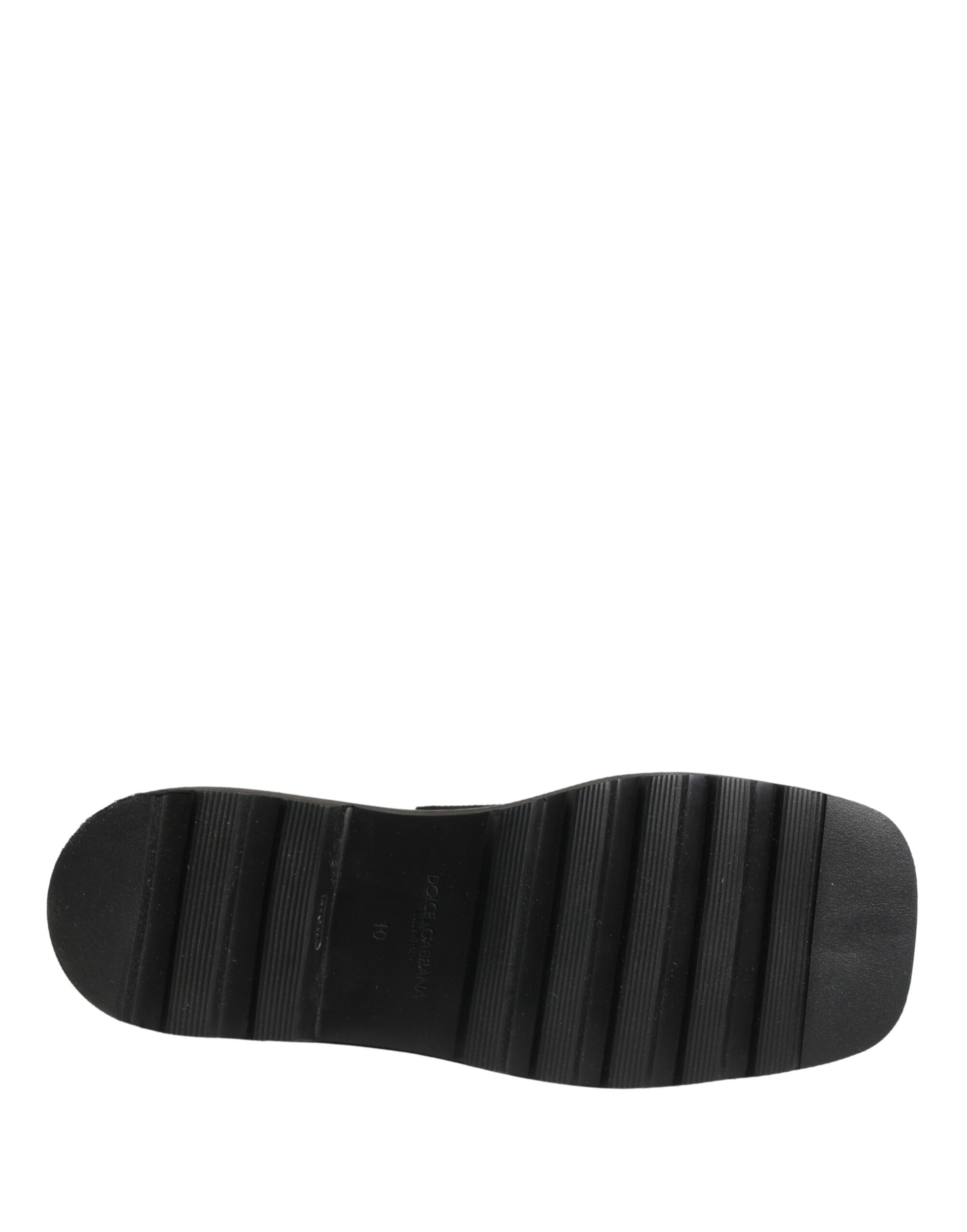 Black Leather Logo Plaque Ankle Boots Shoes