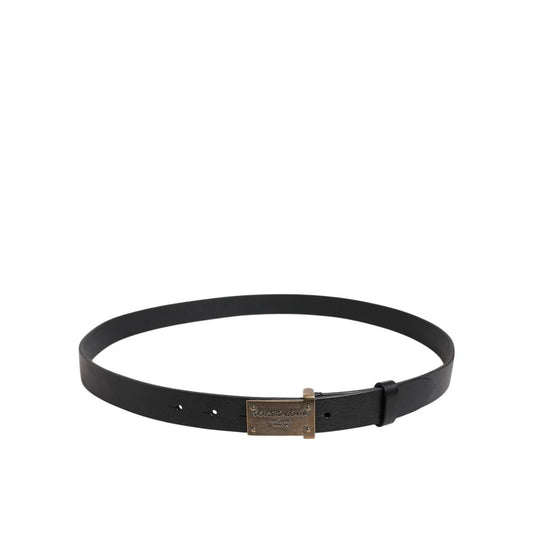 Black Leather Regular Belt