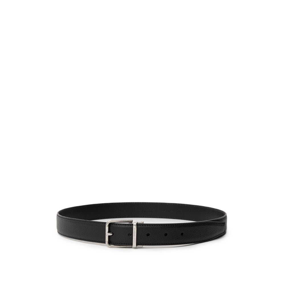 Black Leather Belt-Dolce & Gabbana-LabelTerrace.com