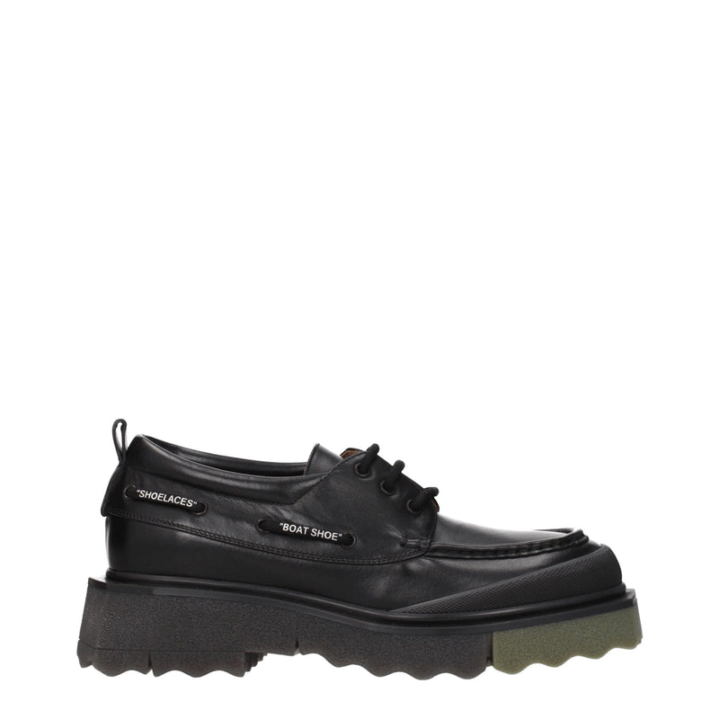 Black Leather Slip-On Loafers