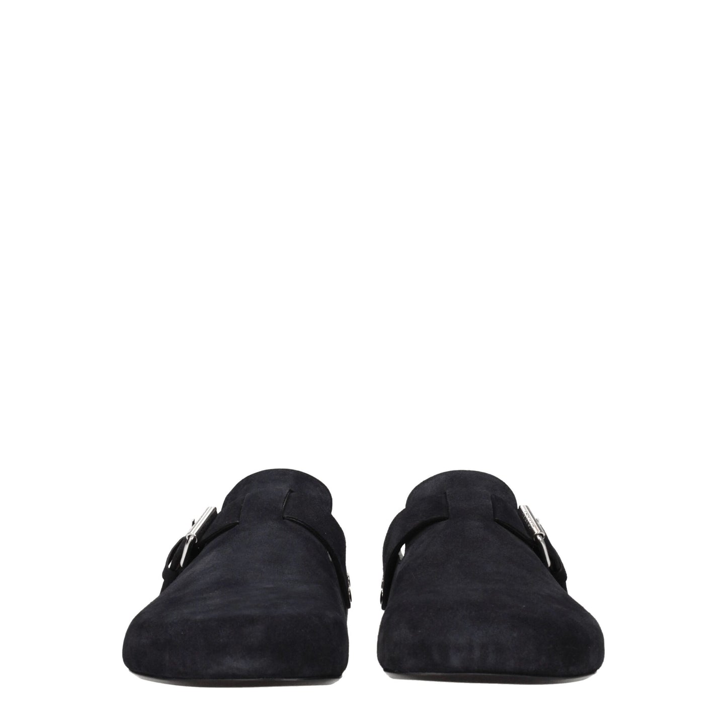 Black Leather Slippers