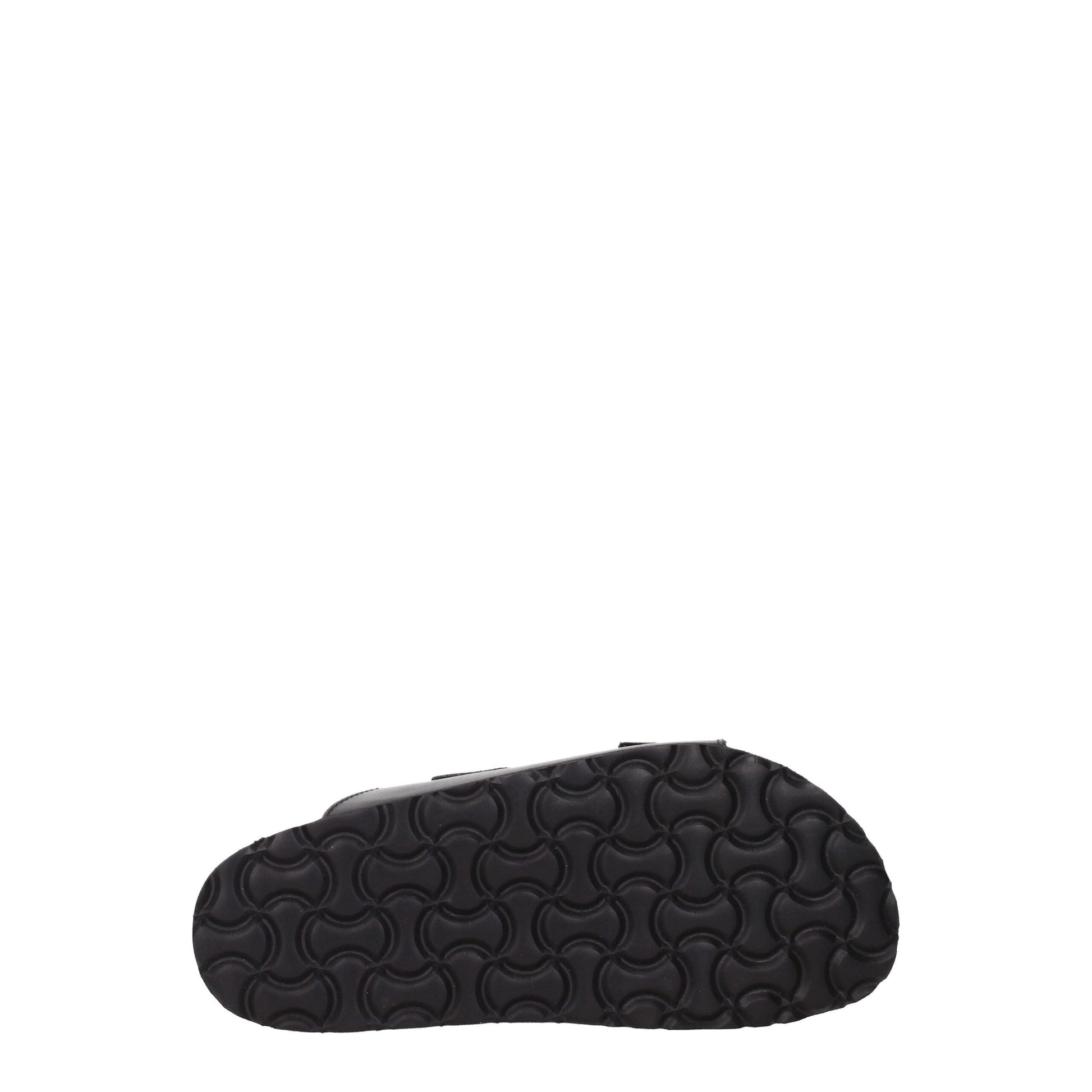 Black Leather Slippers Sandals