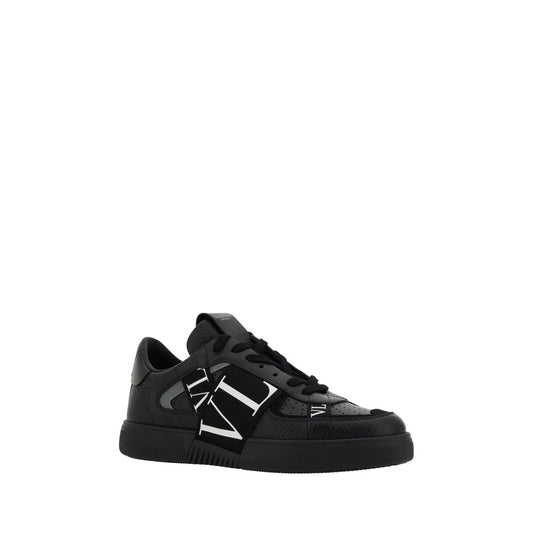 Black Leather VL7N Sneakers-Valentino Garavani-LabelTerrace.com