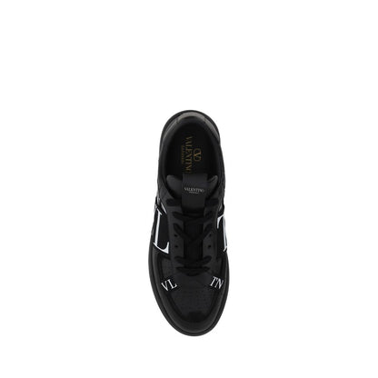 Black Leather VL7N Sneakers-Valentino Garavani-LabelTerrace.com