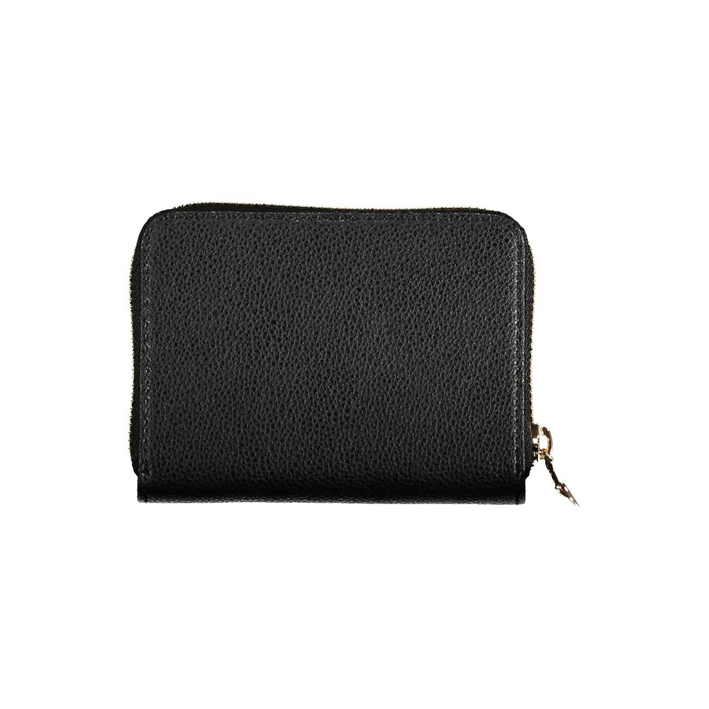 Black Leather Wallet-Patrizia Pepe-LabelTerrace.com
