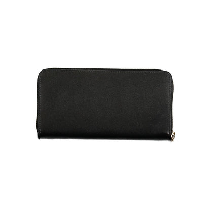 Black Leather Wallet-Patrizia Pepe-LabelTerrace.com