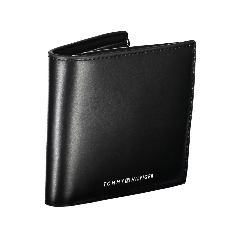 Black Leather Wallet-Tommy Hilfiger-LabelTerrace.com