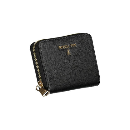 Black Leather Wallet-Patrizia Pepe-LabelTerrace.com