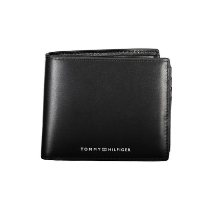 Black Leather Wallet-Tommy Hilfiger-LabelTerrace.com