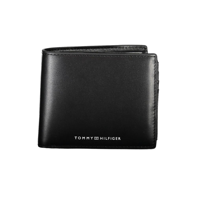 Black Leather Wallet-Tommy Hilfiger-LabelTerrace.com