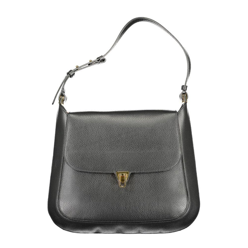 Black Leather Women Handbag-Coccinelle-LabelTerrace.com