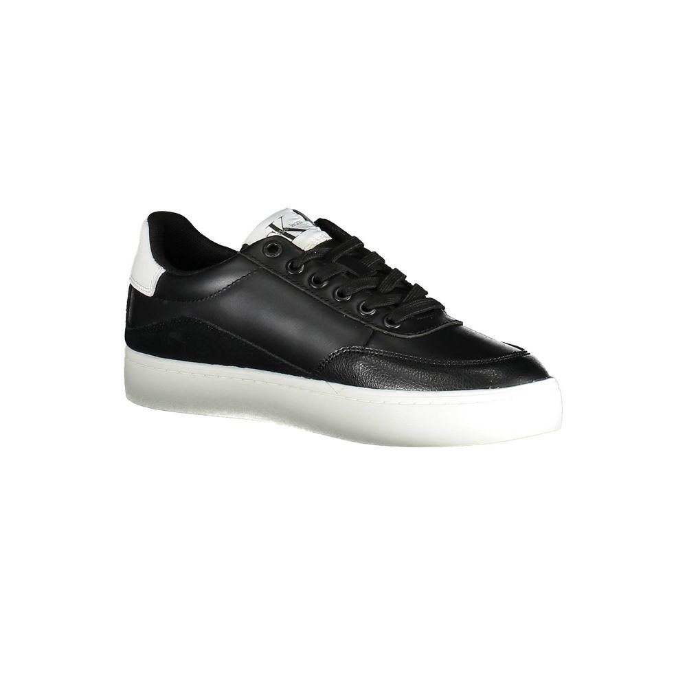 Black Leather Women Sneaker-Calvin Klein-LabelTerrace.com