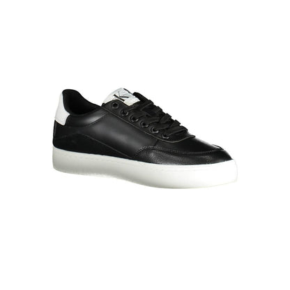 Black Leather Women Sneaker-Calvin Klein-LabelTerrace.com