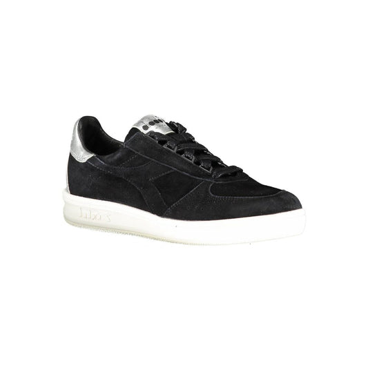 Black Leather Women Sneaker-Diadora-LabelTerrace.com
