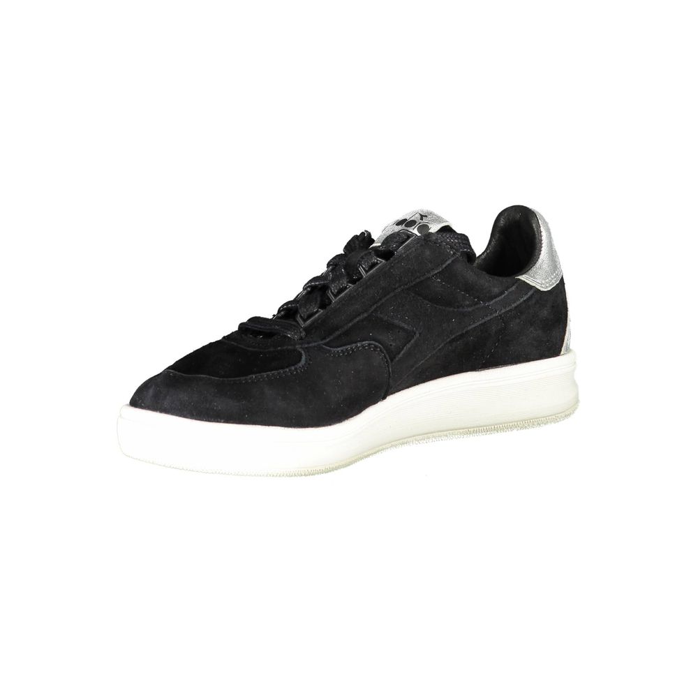 Black Leather Women Sneaker-Diadora-LabelTerrace.com