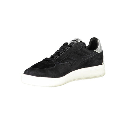Black Leather Women Sneaker-Diadora-LabelTerrace.com