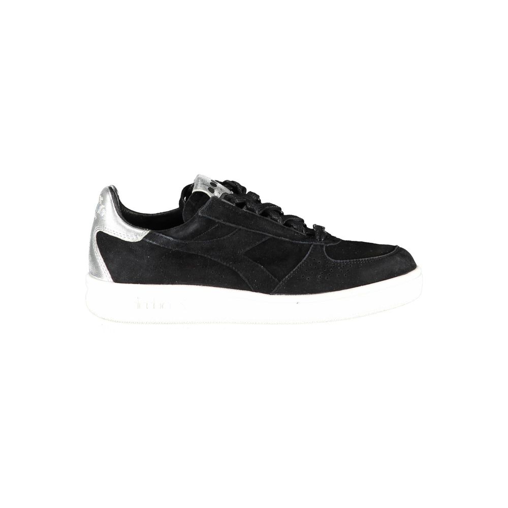 Black Leather Women Sneaker-Diadora-LabelTerrace.com