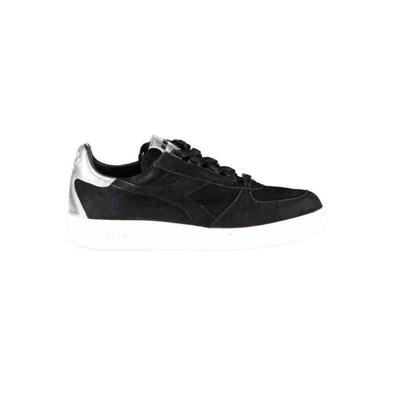 Black Leather Women Sneaker-Diadora-LabelTerrace.com
