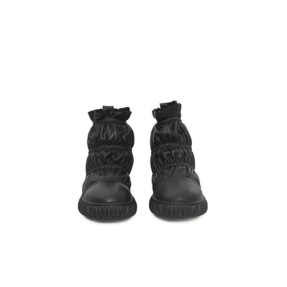 Black Leather Women's Boot-Cerruti 1881-LabelTerrace.com