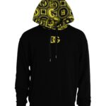 Black Logo Cotton Hooded Sweatshirt Sweater-Dolce & Gabbana-LabelTerrace.com