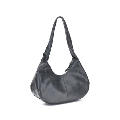 Black Lyocell Shoulder Bag