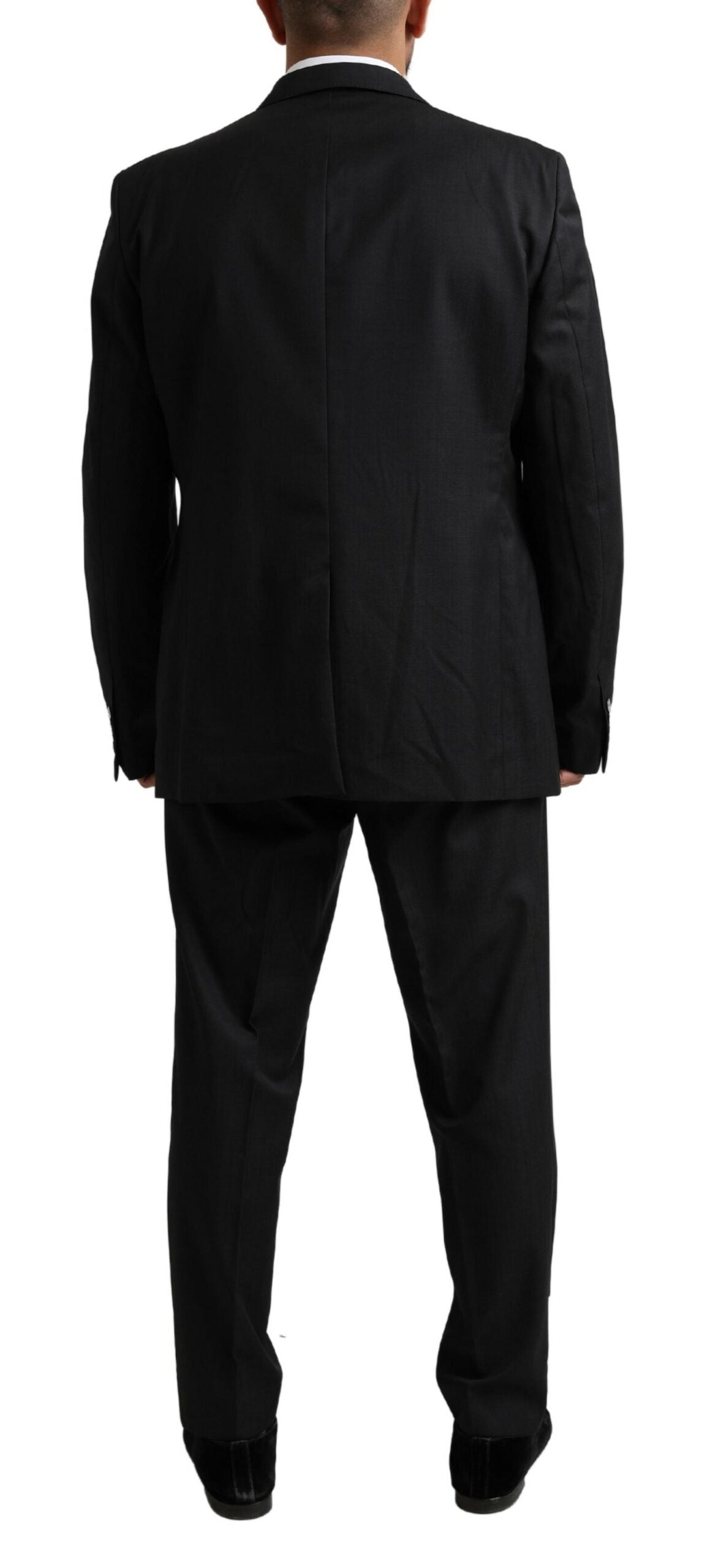 Black MARTINI Single Breasted 2 Piece Suit-Dolce & Gabbana-LabelTerrace.com