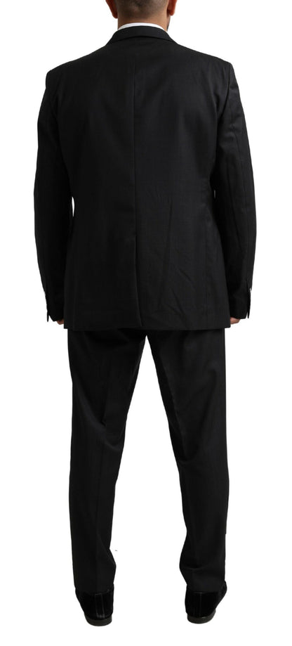 Black MARTINI Single Breasted 2 Piece Suit-Dolce & Gabbana-LabelTerrace.com