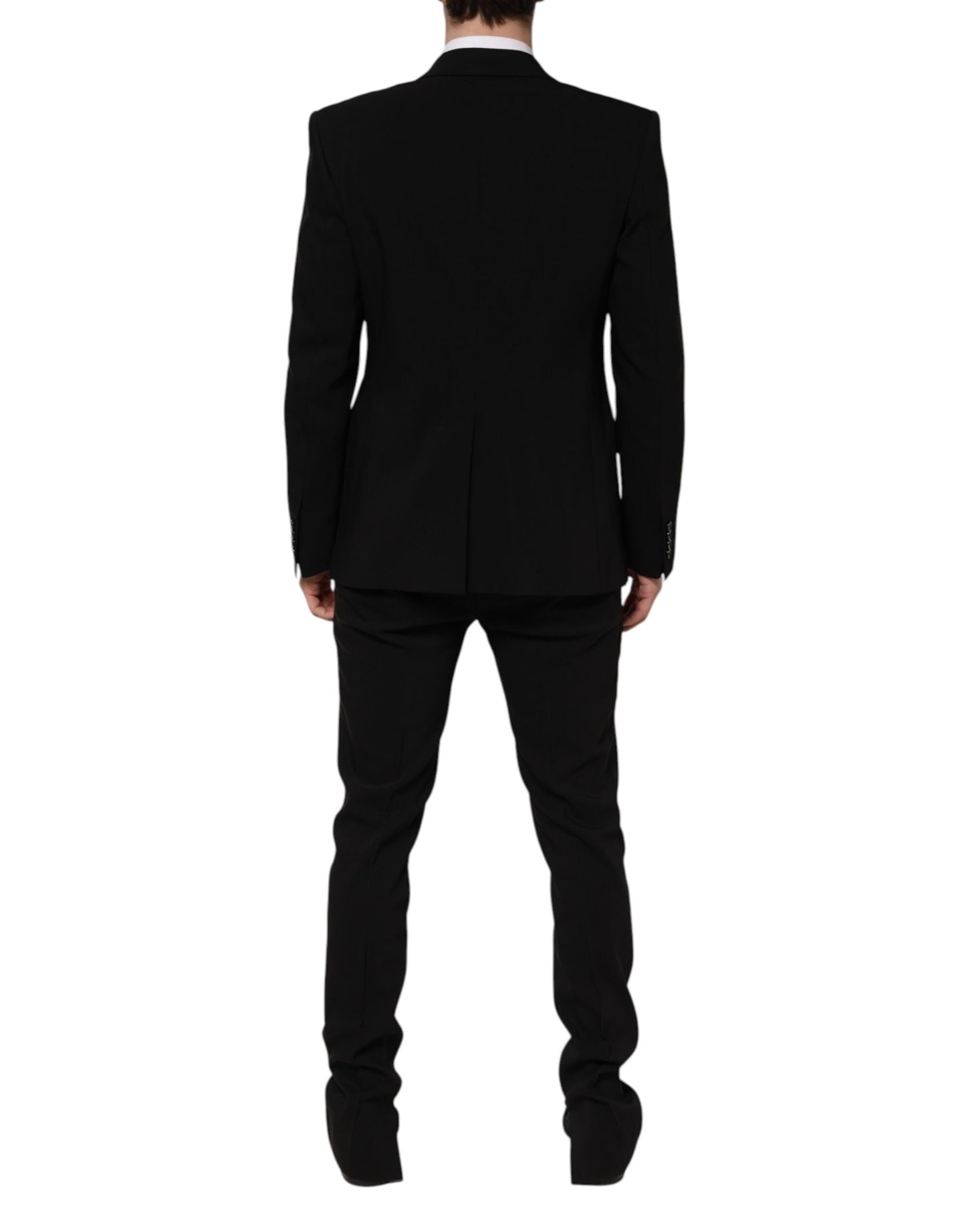 Black MARTINI Single Breasted 2 Piece Suit-Dolce & Gabbana-LabelTerrace.com