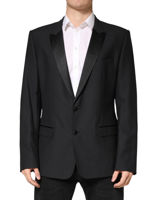 Black MARTINI Single Breasted Jacket Blazer