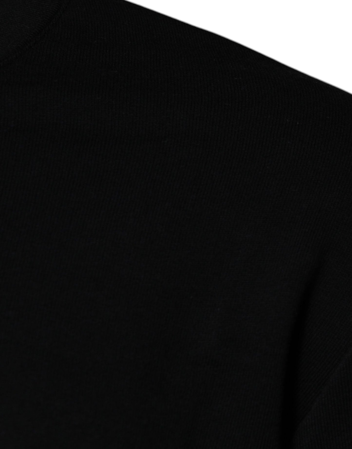 Black Medusa Embroidery Crew Neck Pullover Sweater-Versace-LabelTerrace.com