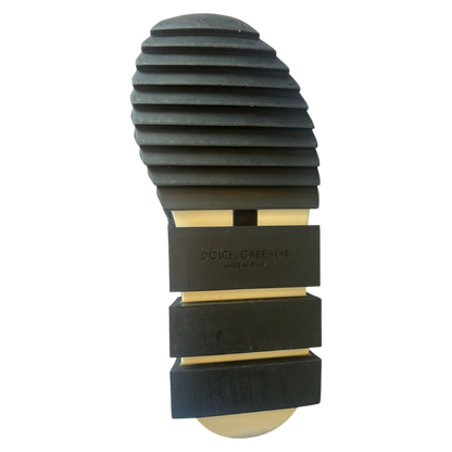 Black Mesh Sorrento Trekking Sneakers Shoes-Dolce & Gabbana-LabelTerrace.com