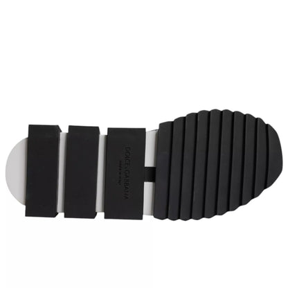 Black Mesh Sorrento Trekking Sneakers Shoes-Dolce & Gabbana-LabelTerrace.com