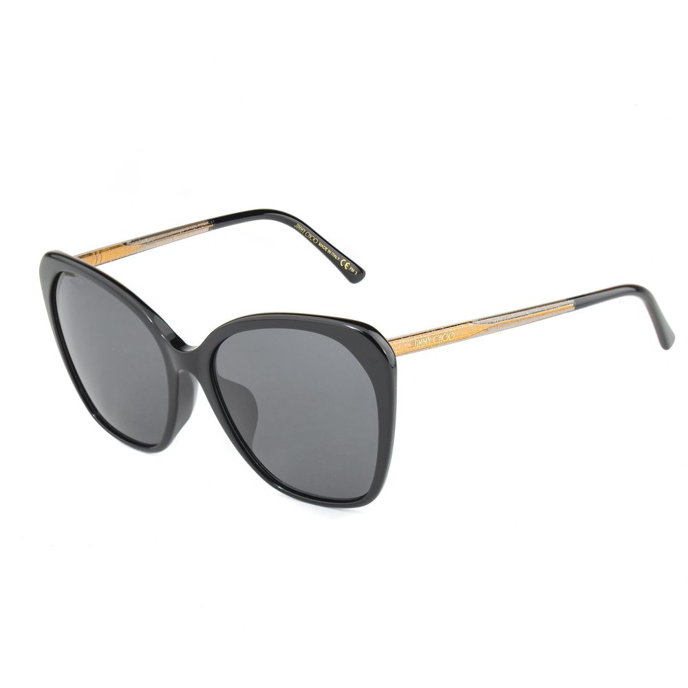 Black Metal Sunglasses-Jimmy Choo-LabelTerrace.com