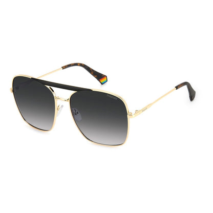Black Metal Sunglasses-Polaroid-LabelTerrace.com