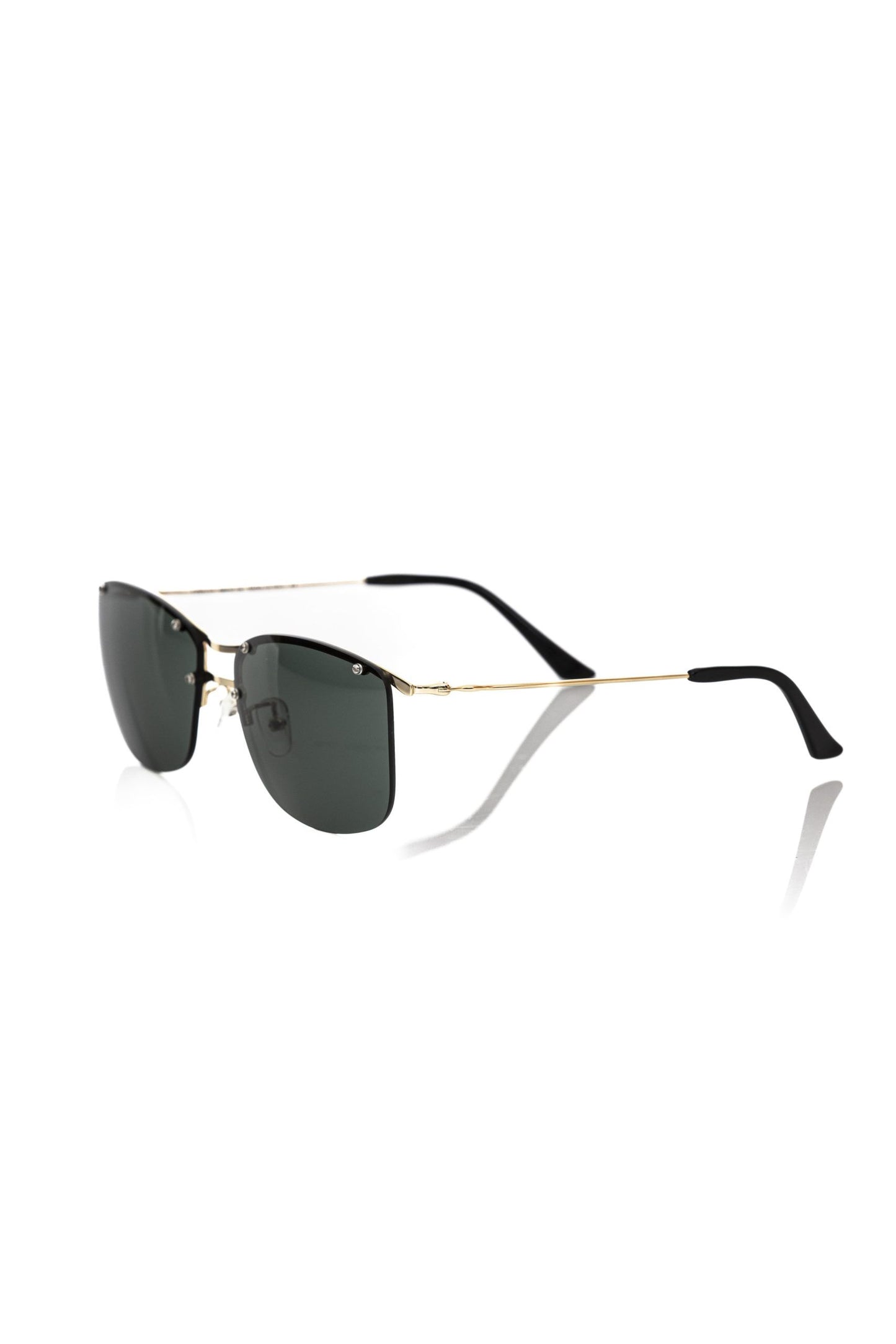 Black Metallic Fiber Men's Sunglasses