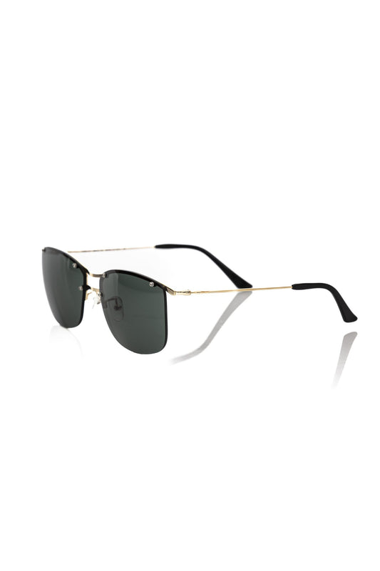 Black Metallic Fiber Men's Sunglasses