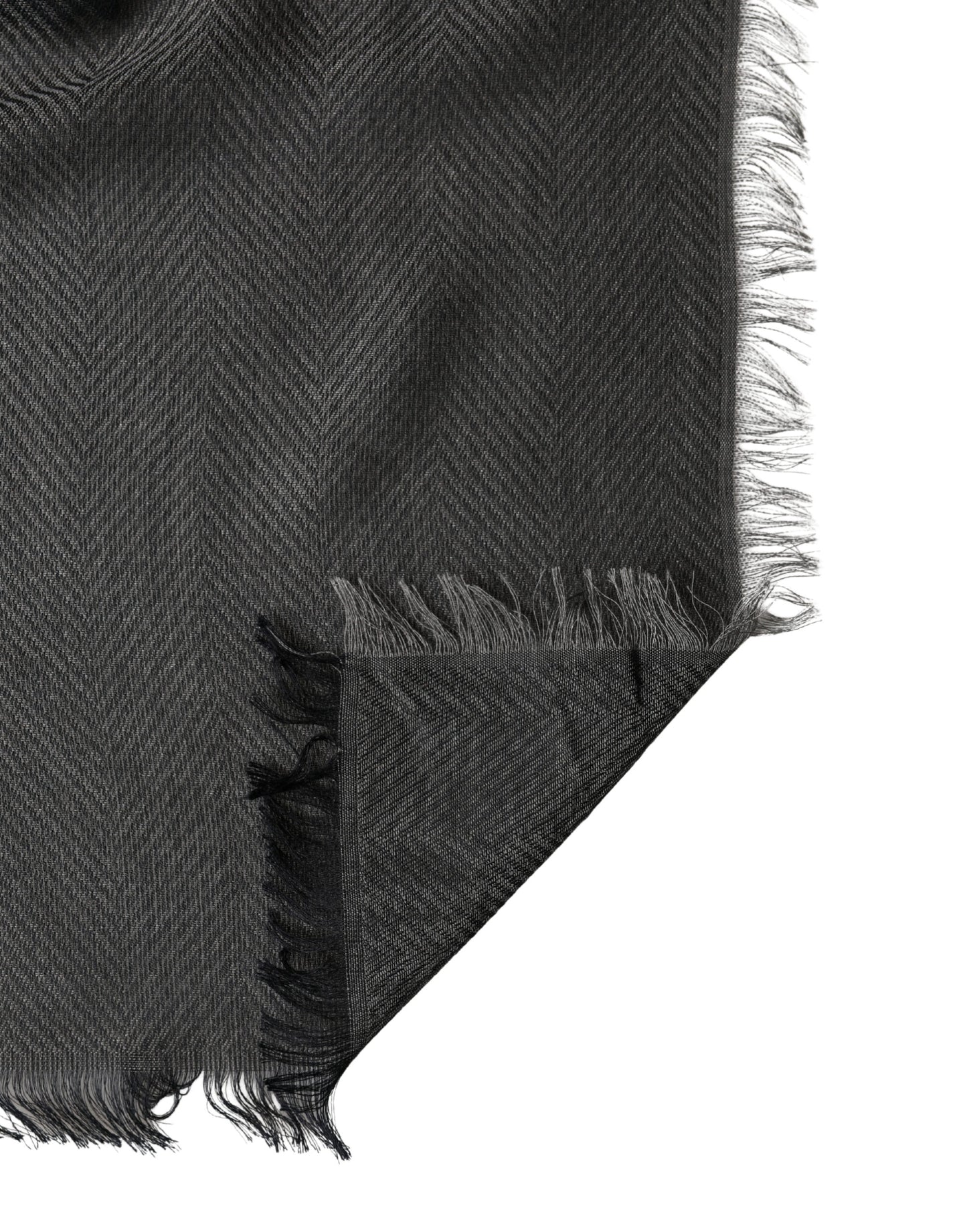 Black Modal Warmer Shawl Fringes 140cm x 134cm Men Scarf