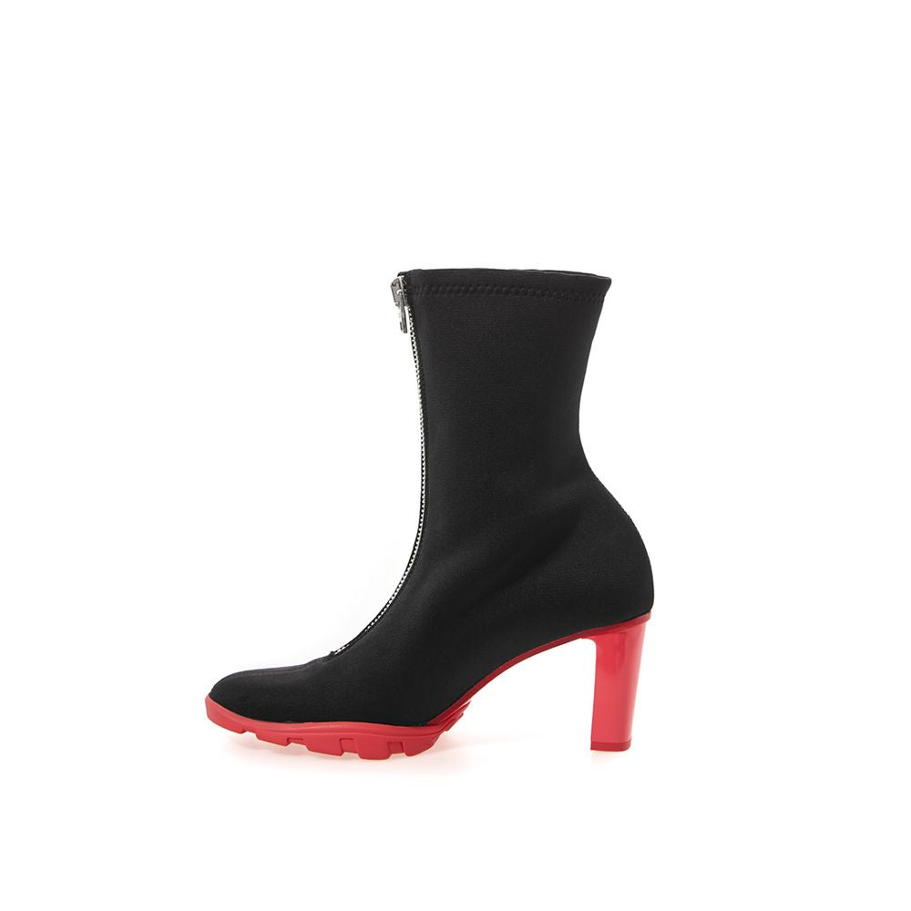 Black Neoprene Boot-Alexander McQueen-LabelTerrace.com
