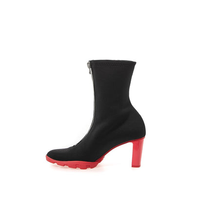 Black Neoprene Boot-Alexander McQueen-LabelTerrace.com