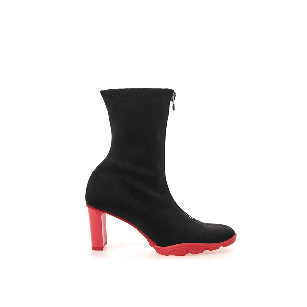 Black Neoprene Boot-Alexander McQueen-LabelTerrace.com