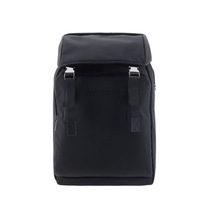 Black Nylon Backpack